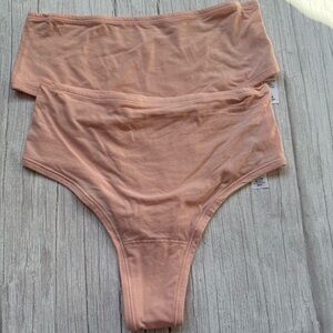Play Assorted 2-Pack High Waist Thongs Hanky Panky XS/S
